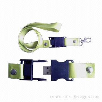 Bracelet-shaped USB Flash Drive with 1 to 256GB Memory Capacity and 10-year Data Retention